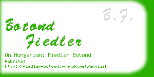 botond fiedler business card